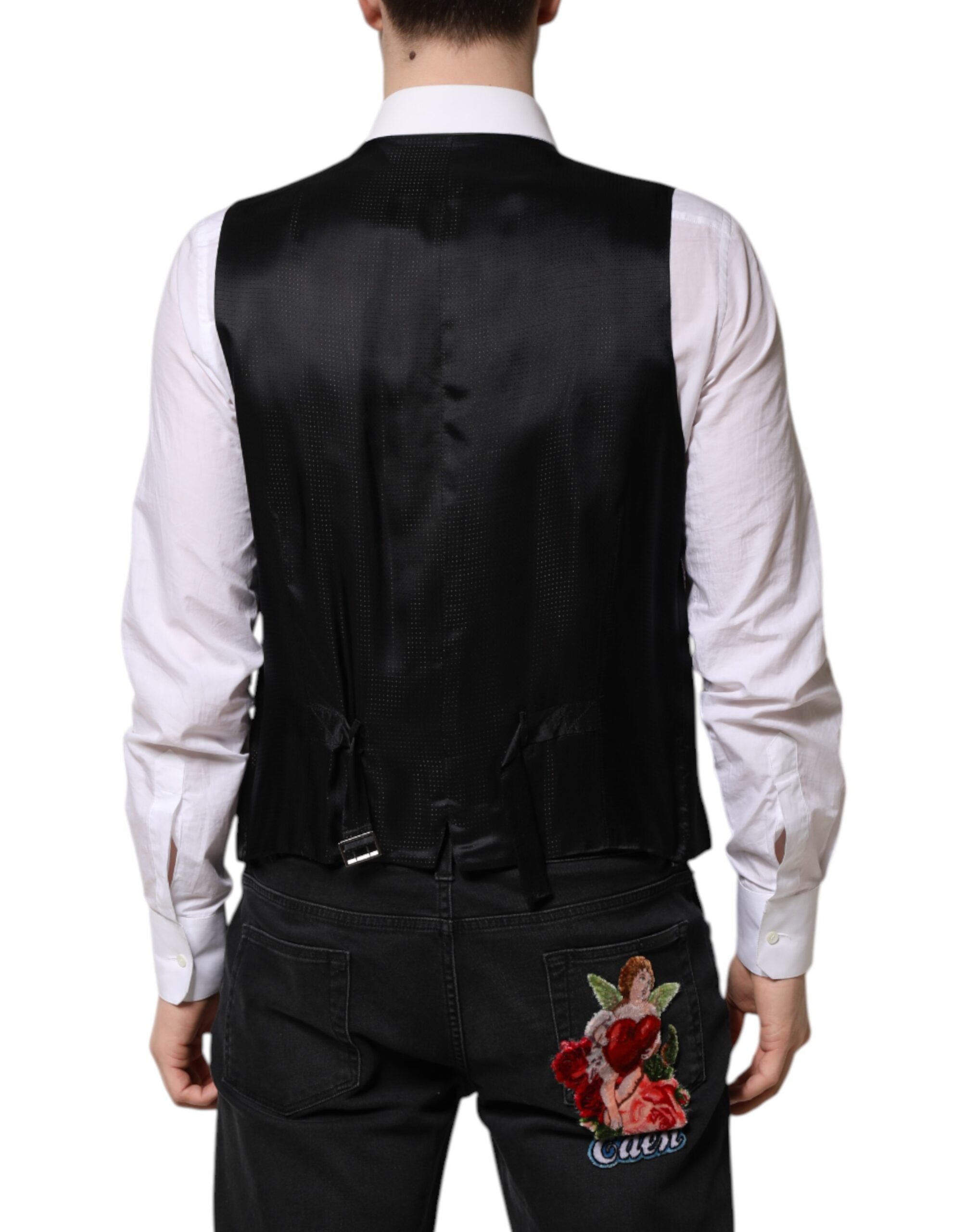 Dolce &amp; Gabbana Lilla Pailletkjole Formel Vest