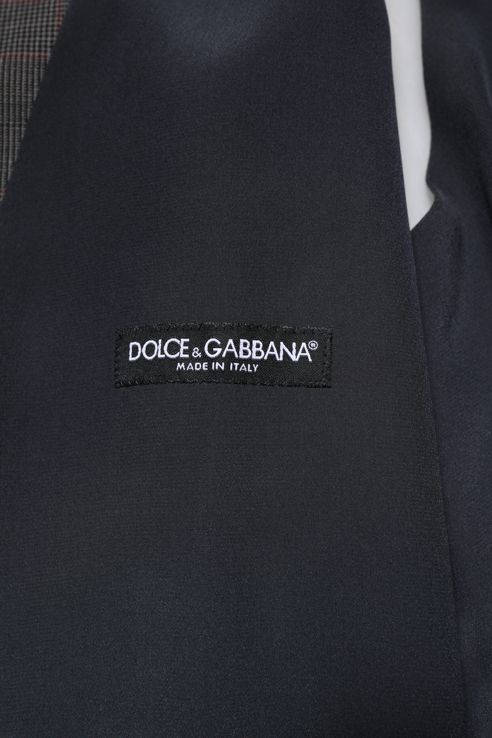 Dolce &amp; Gabbana grå ternet uld vest til fest