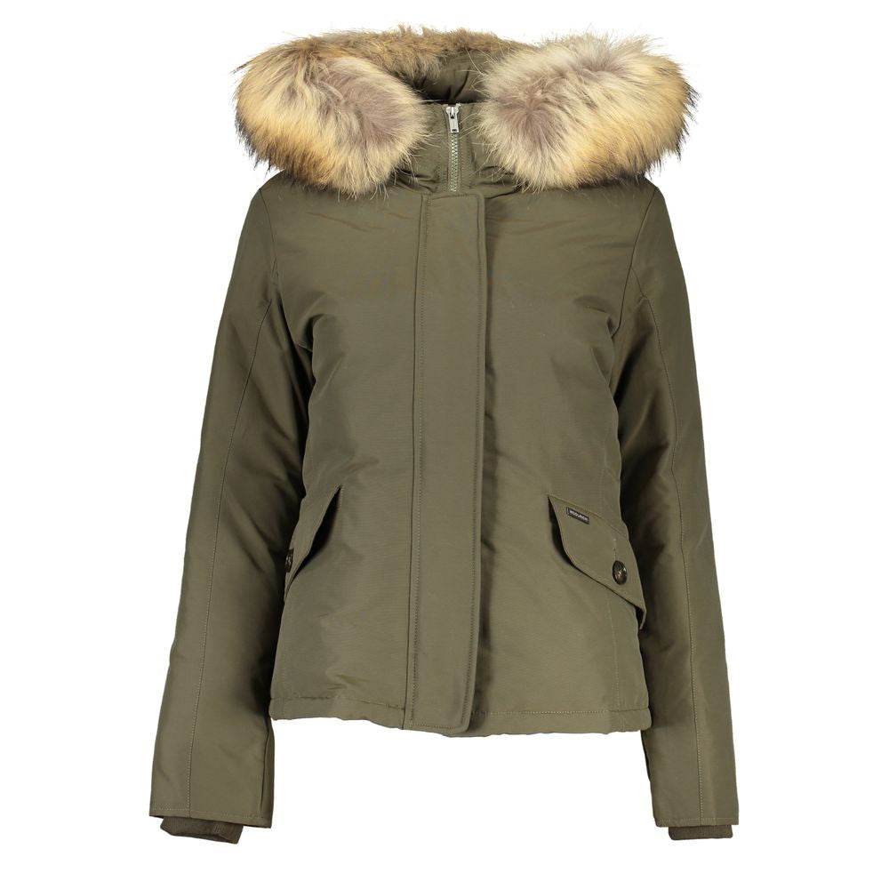Woolrich Green Cotton Jackets & Coat - Hilstor