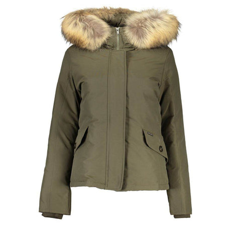 Woolrich Green Cotton Jackets & Coat - Hilstor