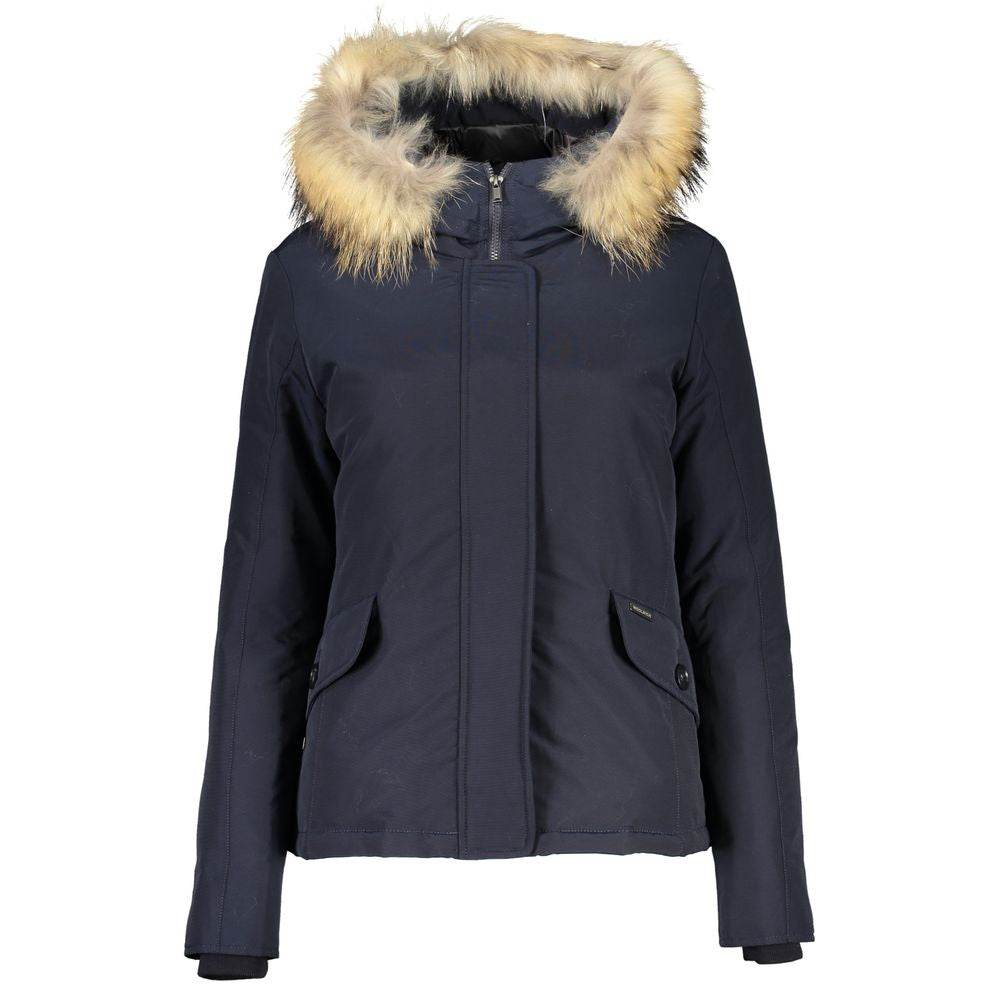 Woolrich Blue Cotton Jackets & Coat - Hilstor