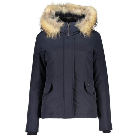 Woolrich Blue Cotton Jackets & Coat - Hilstor