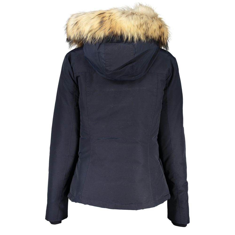 Woolrich Blue Cotton Jackets & Coat - Hilstor