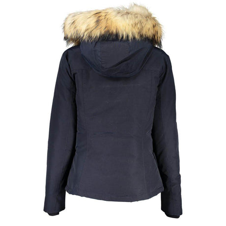 Woolrich Blue Cotton Jackets & Coat - Hilstor