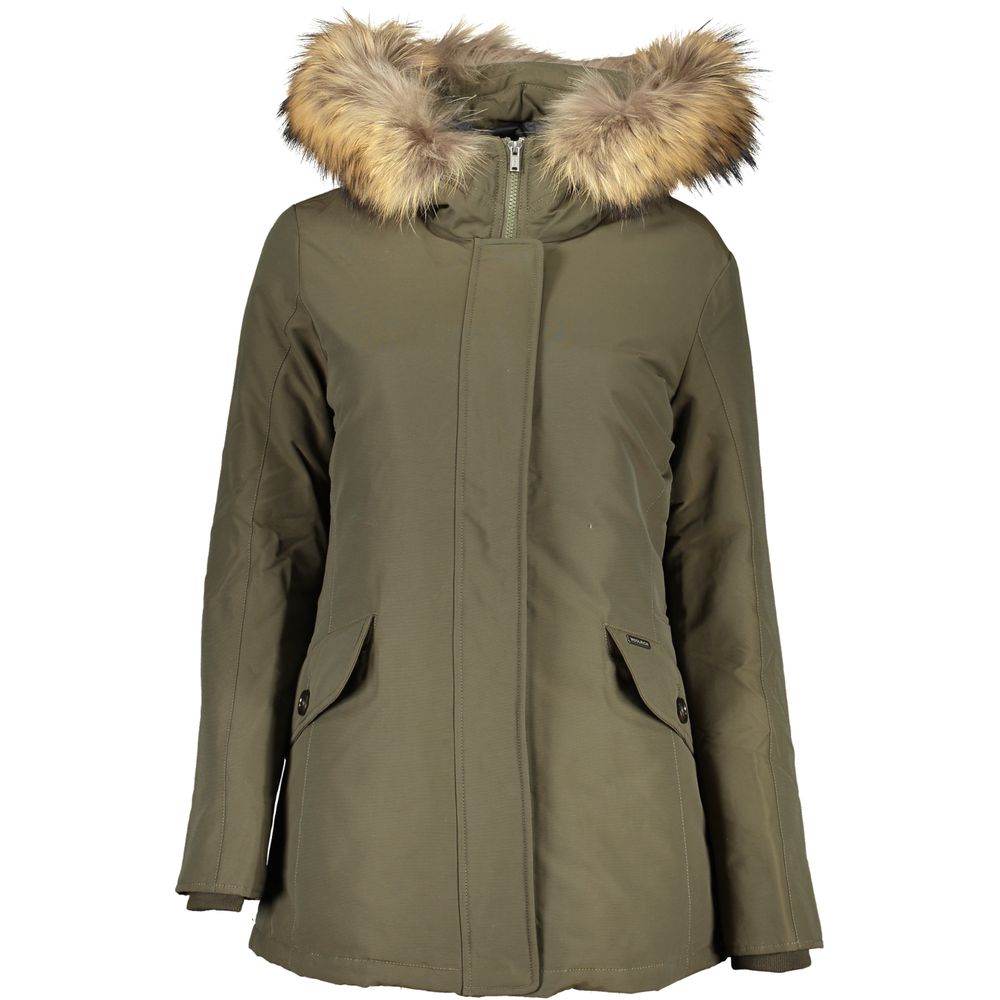 Woolrich Green Cotton Jackets & Coat - Hilstor