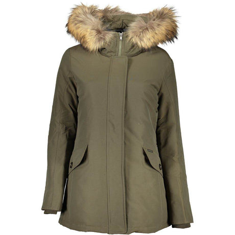 Woolrich Green Cotton Jackets & Coat - Hilstor