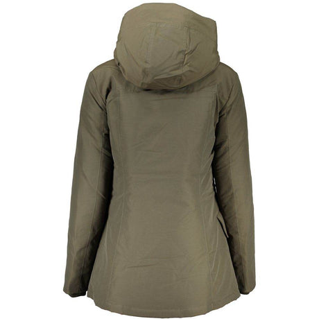 Woolrich Green Cotton Jackets & Coat - Hilstor