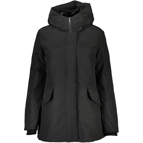 Woolrich Black Cotton Jackets & Coat - Hilstor