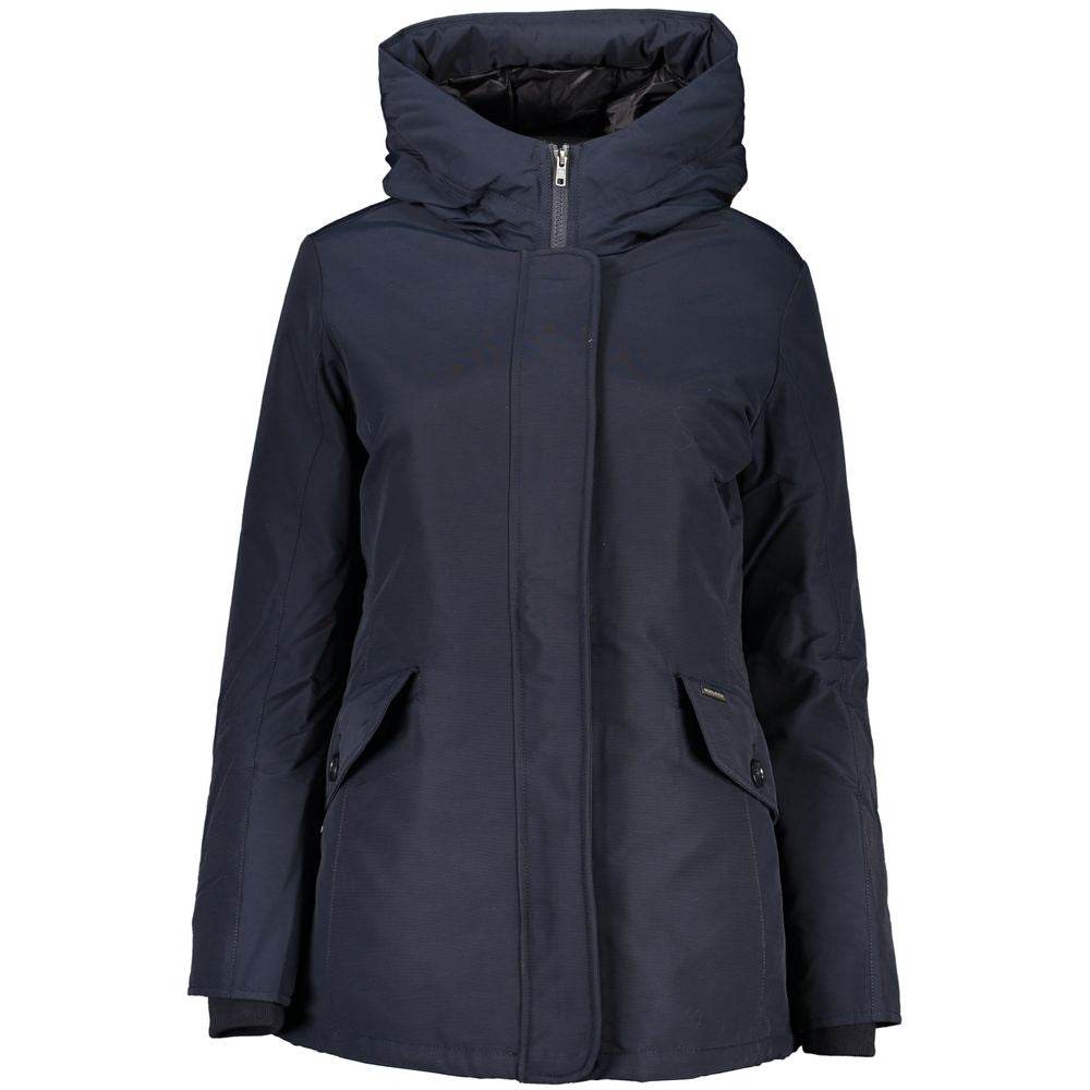 Woolrich Blue Cotton Jackets & Coat - Hilstor
