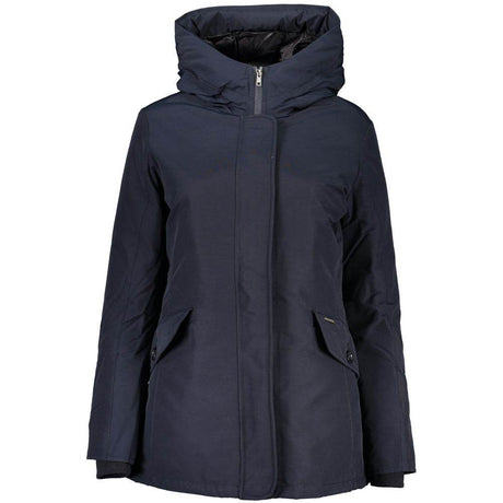 Woolrich Blue Cotton Jackets & Coat - Hilstor