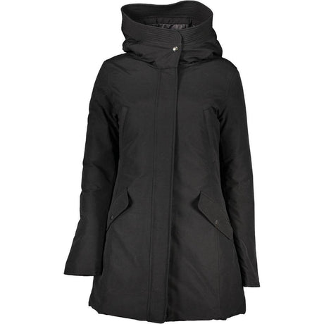 Woolrich Black Cotton Jackets & Coat - Hilstor