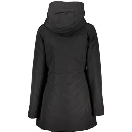 Woolrich Black Cotton Jackets & Coat - Hilstor