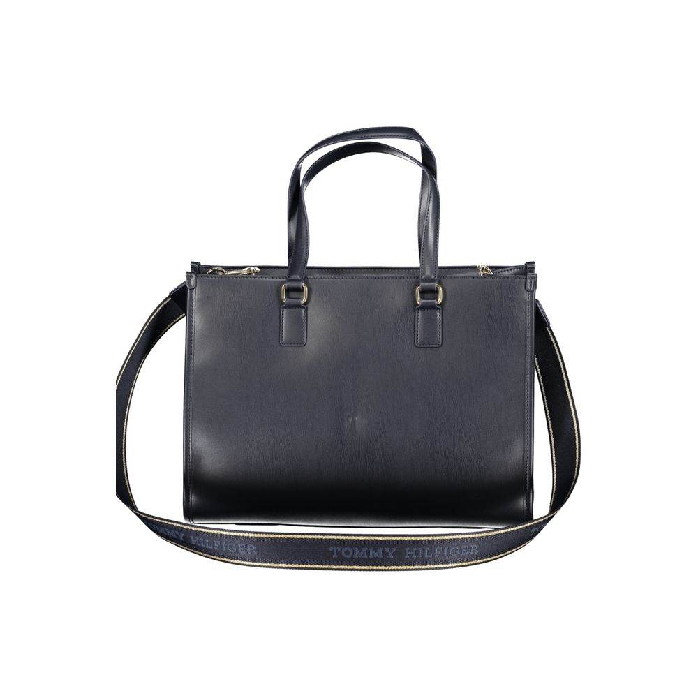 Tommy Hilfiger Blue Polyethylene Handbag - Hilstor