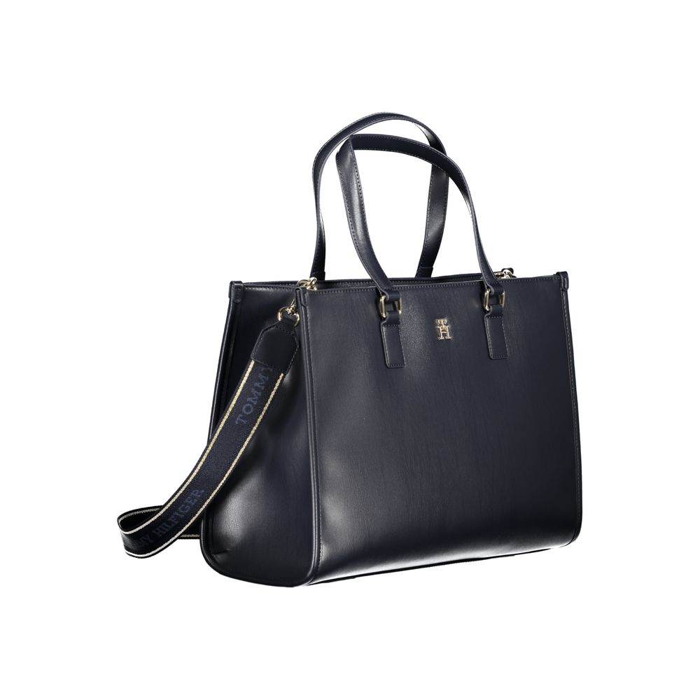 Tommy Hilfiger Blue Polyethylene Handbag - Hilstor