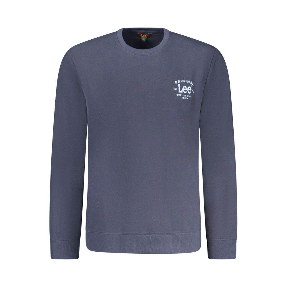 Lee Blue Cotton Men Sweater - Hilstor