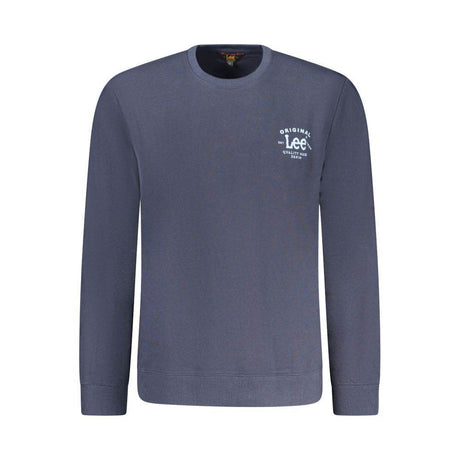 Lee Blue Cotton Men Sweater - Hilstor