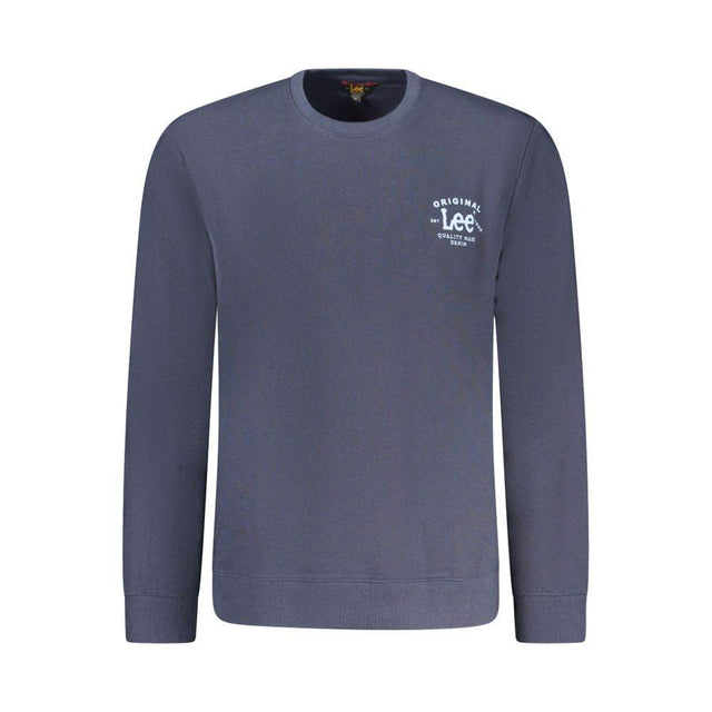 Lee Blue Cotton Men Sweater - Hilstor