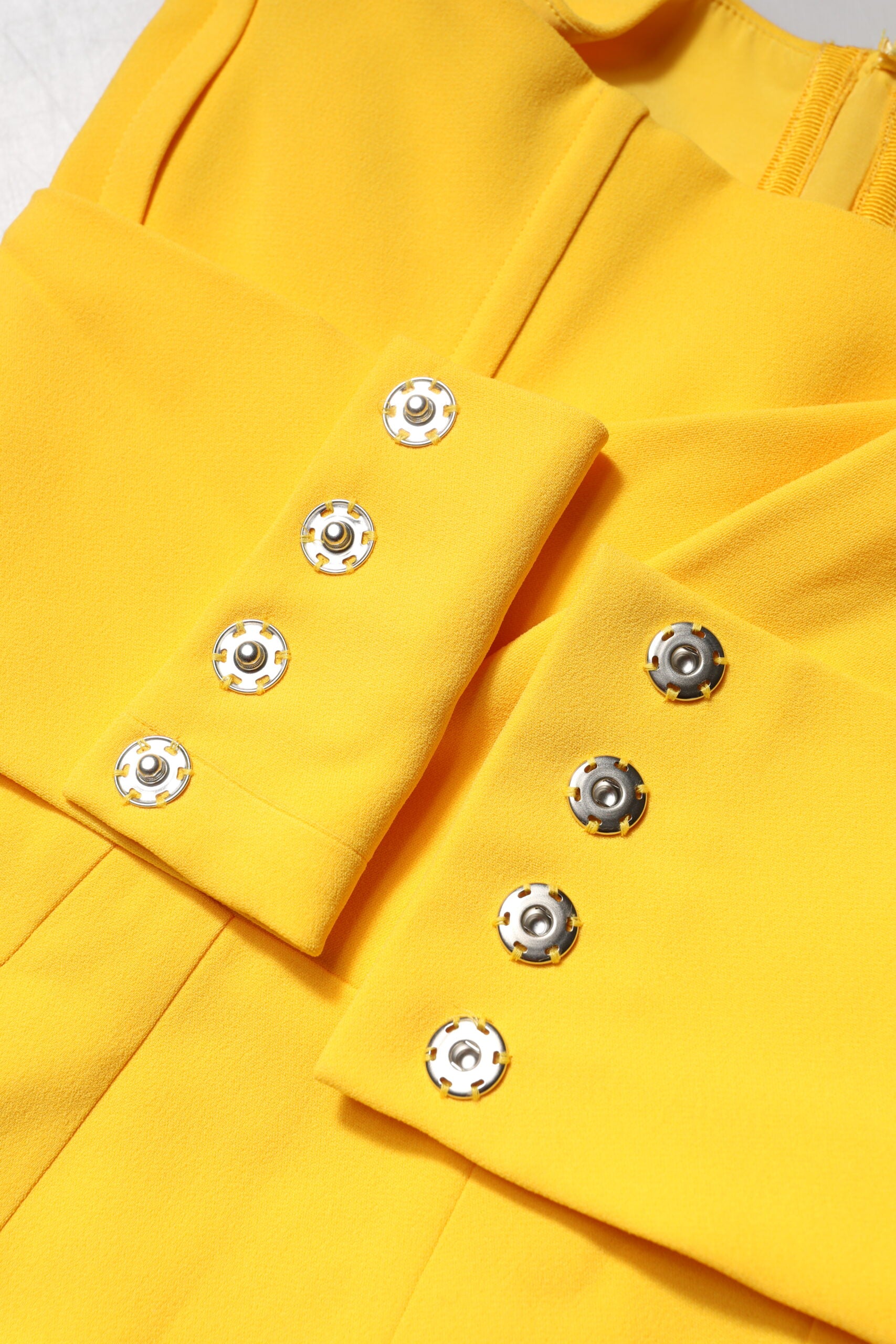 Dolce &amp; Gabbana Yellow One Shoulder Side Slid Midi-kjole