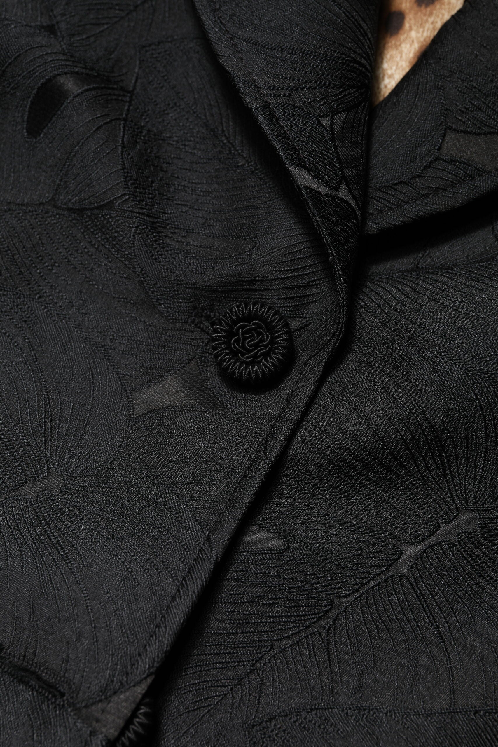 Dolce &amp; Gabbana sort enkeltradet trenchcoat-jakke