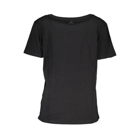 Patrizia Pepe Black Cotton Women T-Shirt - Hilstor
