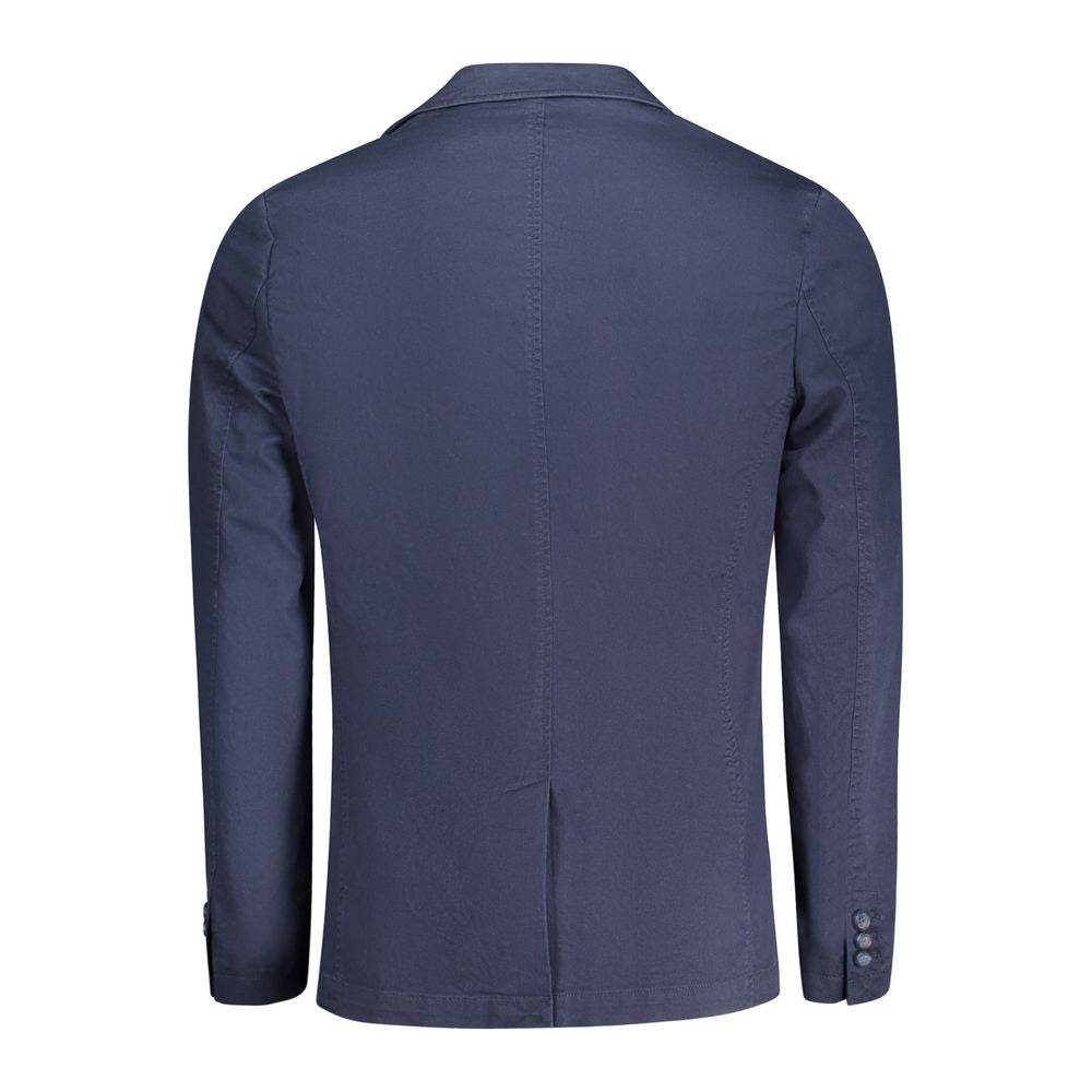 Guess Jeans Blue Cotton Men Jacket - Hilstor
