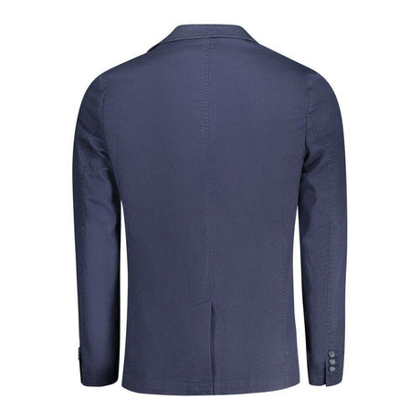 Guess Jeans Blue Cotton Men Jacket - Hilstor