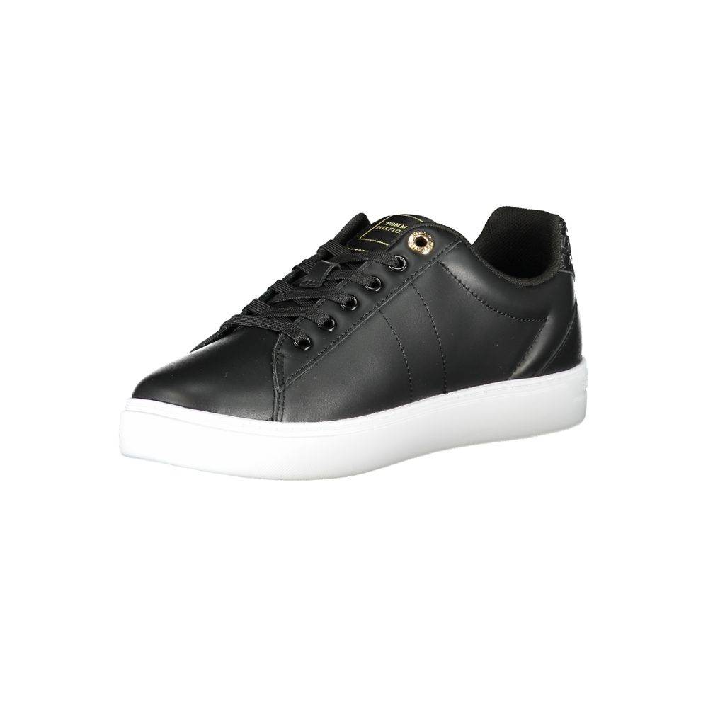 Tommy Hilfiger Black Polyester Sneaker - Hilstor