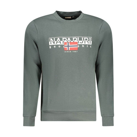 Napapijri Green Cotton Men Sweater - Hilstor