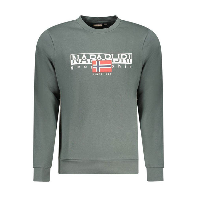 Napapijri Green Cotton Men Sweater - Hilstor