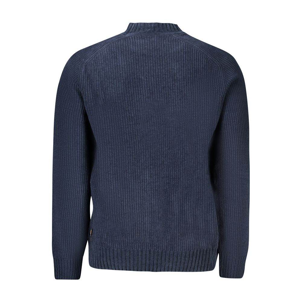 Hugo Boss Blue Cotton Men Sweater - Hilstor