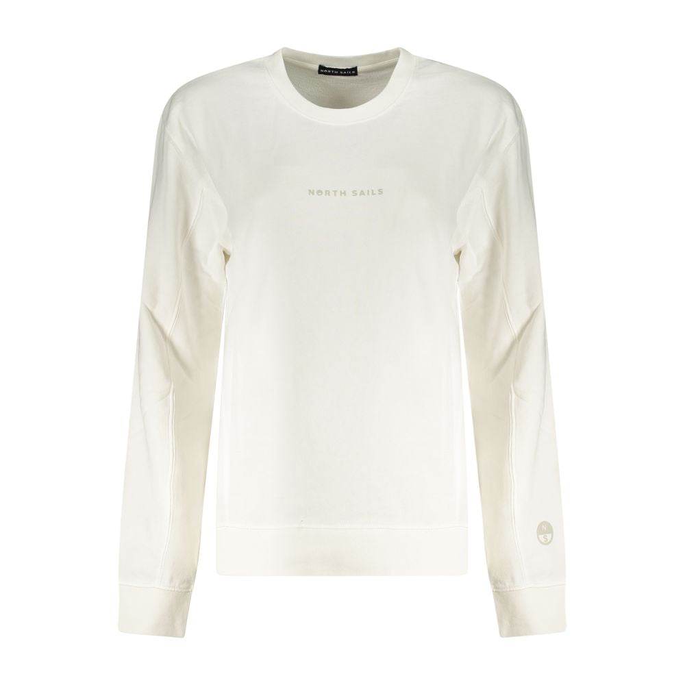 North Sails White Cotton Women Sweater - Hilstor
