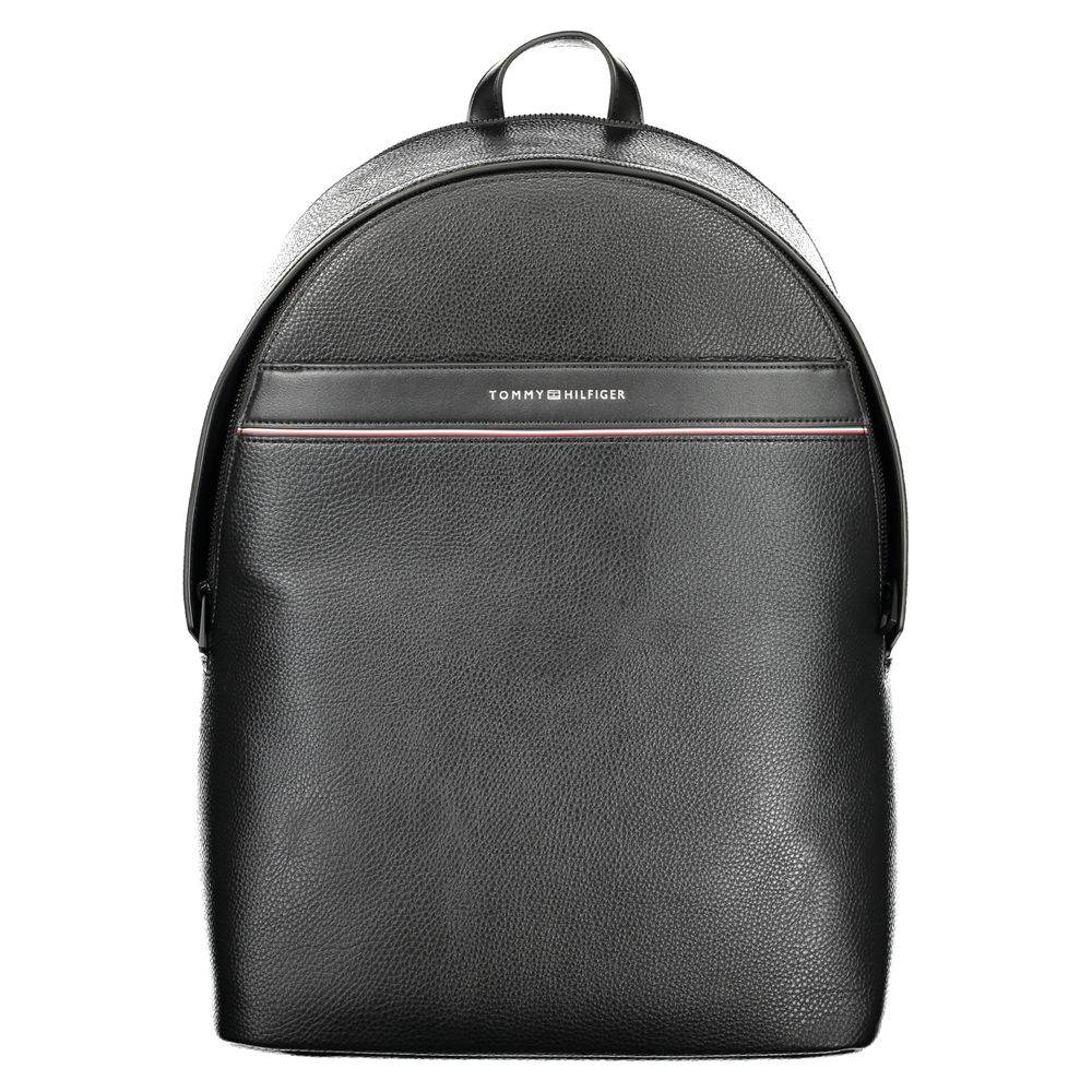 Tommy Hilfiger Black Polyester Men Backpack - Hilstor