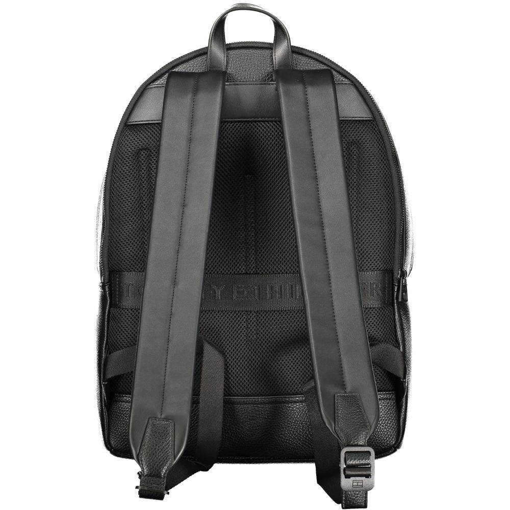 Tommy Hilfiger Black Polyester Men Backpack - Hilstor
