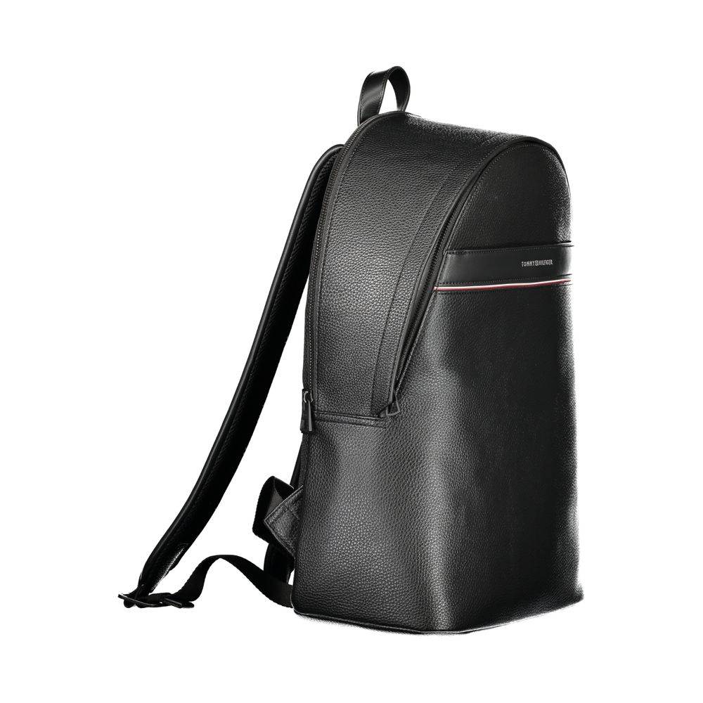 Tommy Hilfiger Black Polyester Men Backpack - Hilstor
