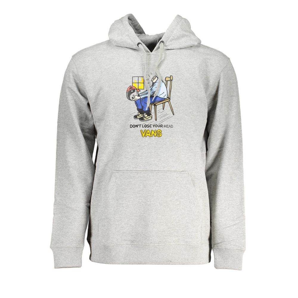 Vans Gray Cotton Men Sweater - Hilstor