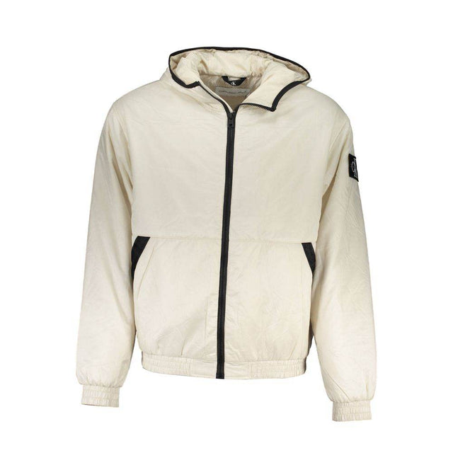 Calvin Klein Beige Polyester Men Jacket - Hilstor