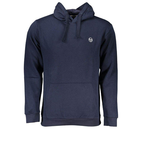Sergio Tacchini Blue Cotton Men Hoodie - Hilstor