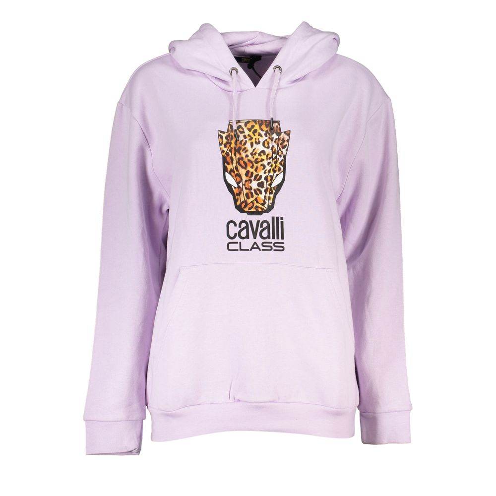 Cavalli Class Purple Cotton Women Sweater - Hilstor