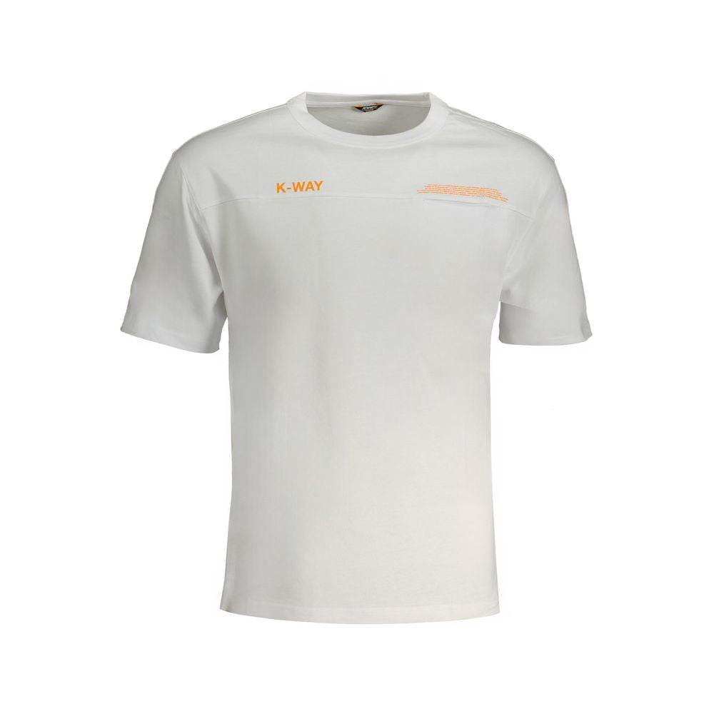 K-WAY White Cotton T-Shirt - Hilstor