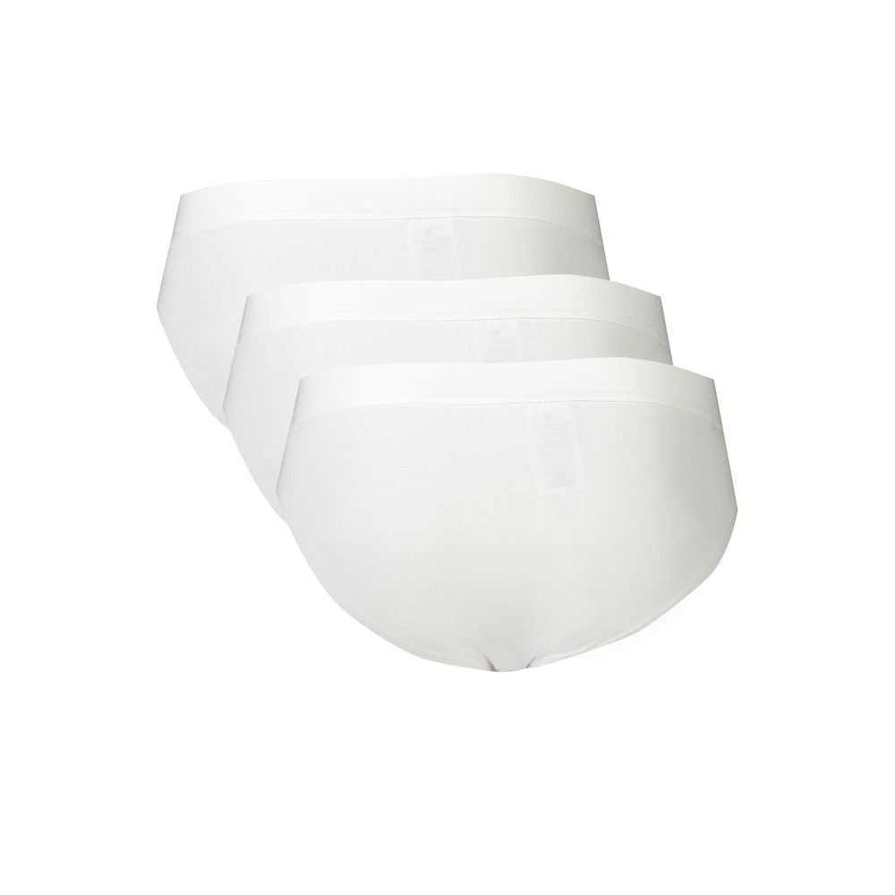 Bikkembergs Hvid Polyester Herre Undertøj