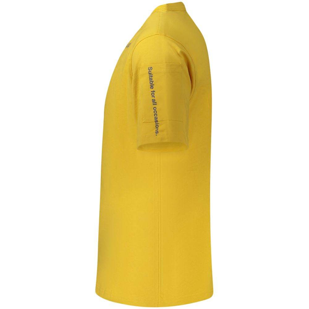 K-WAY Yellow Cotton Men T-Shirt - Hilstor
