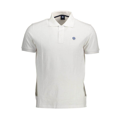 North Sails White Cotton Men Polo Shirt - Hilstor