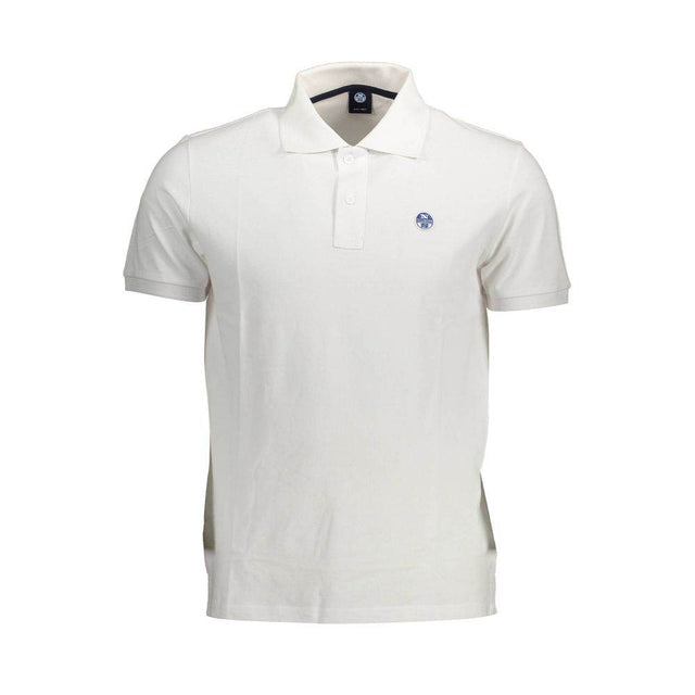 North Sails White Cotton Men Polo Shirt - Hilstor