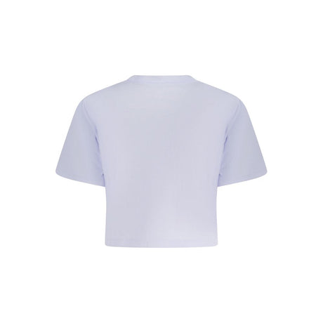 Converse Purple Cotton Women T-Shirt