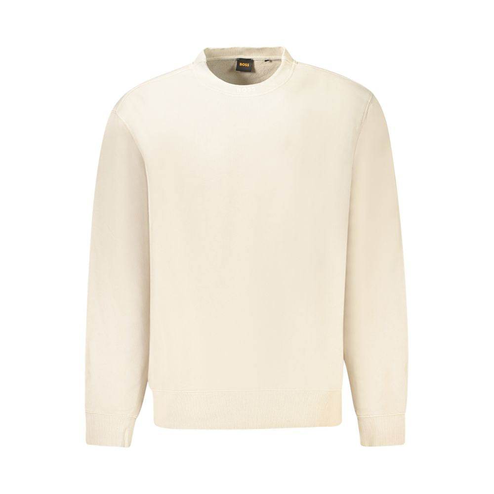 Hugo Boss Beige Cotton Men Sweater - Hilstor