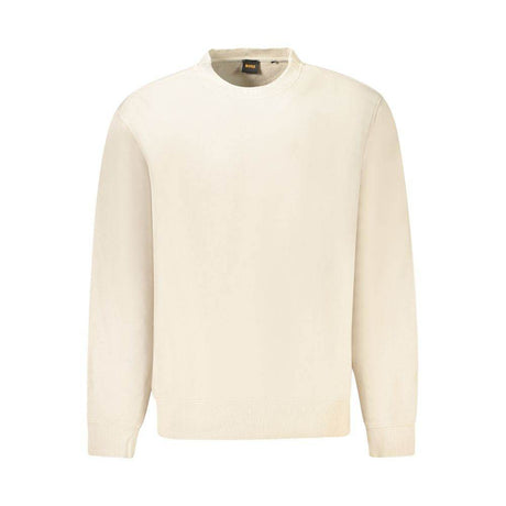Hugo Boss Beige Cotton Men Sweater - Hilstor