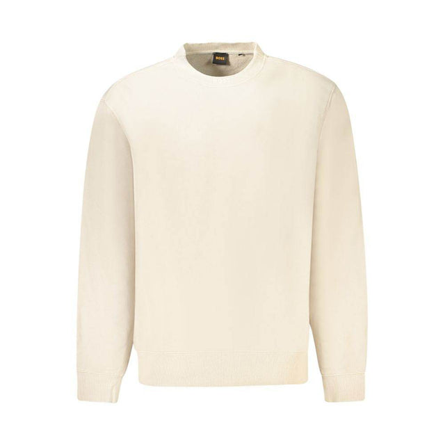 Hugo Boss Beige Cotton Men Sweater - Hilstor