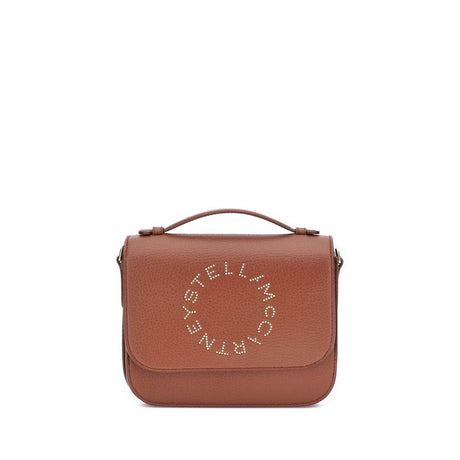Stella McCartney Logo Flap Bag Eco Embossed Grainy Alter - Hilstor