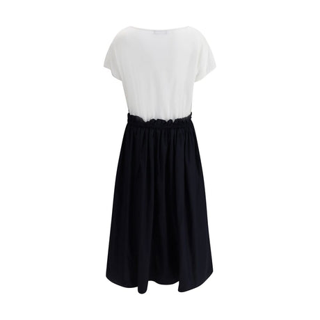 Fabiana Filippi Long Dress with appliqué skirt