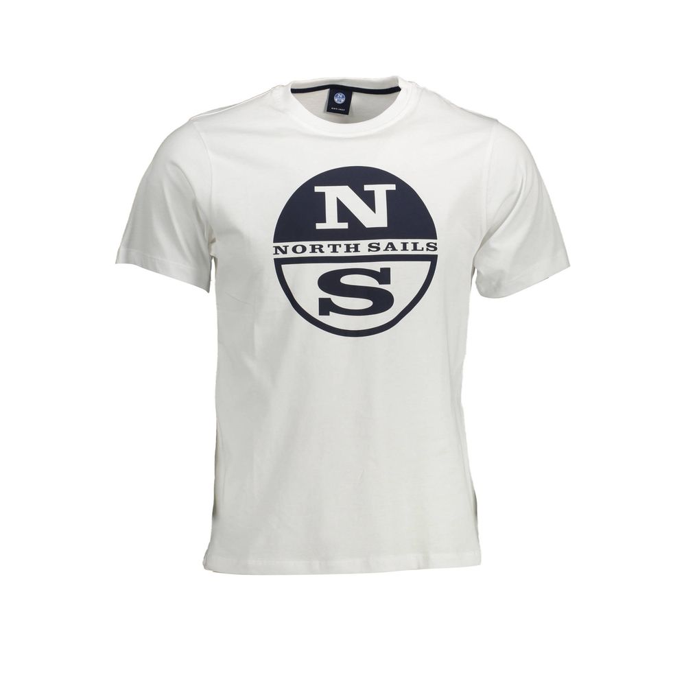 North Sails Hvid Bomuld Herre T-Shirt